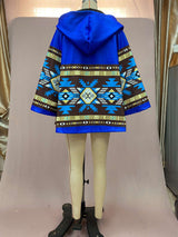 Ethnic Casual Tribal Hooded Jacket Coat image 2