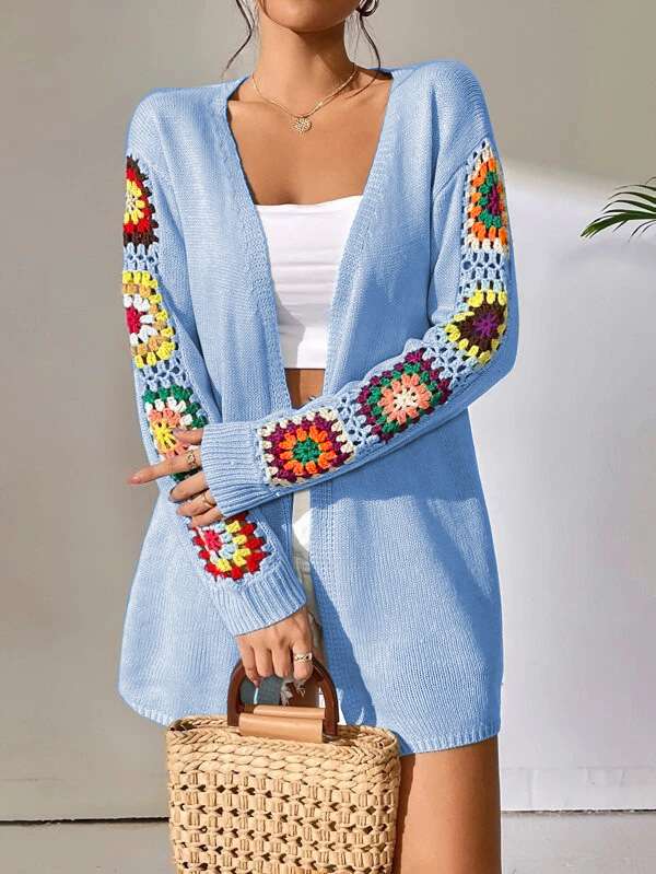 Cardigan with front placket image 3