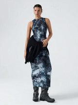 Tie-Dye Sleeveless Dress image 1