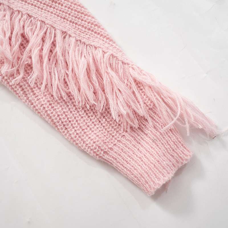 Loose Casual Pullover Fringe Sweater image 6