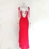 Cut-Out Maxi Dress with Thigh-High Slit image 4