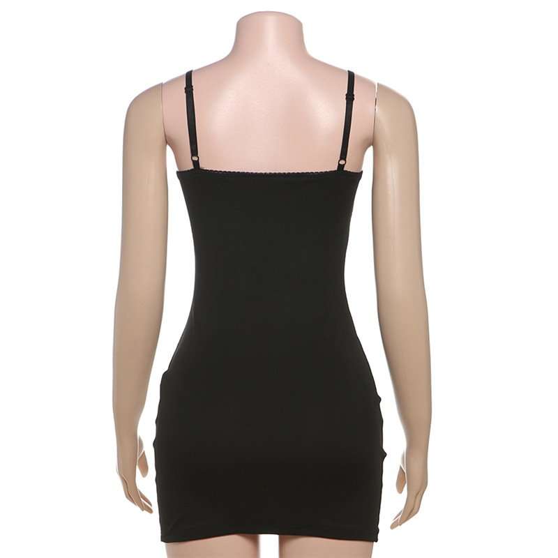 Mini Slip Dress with Bow Graphic image 3