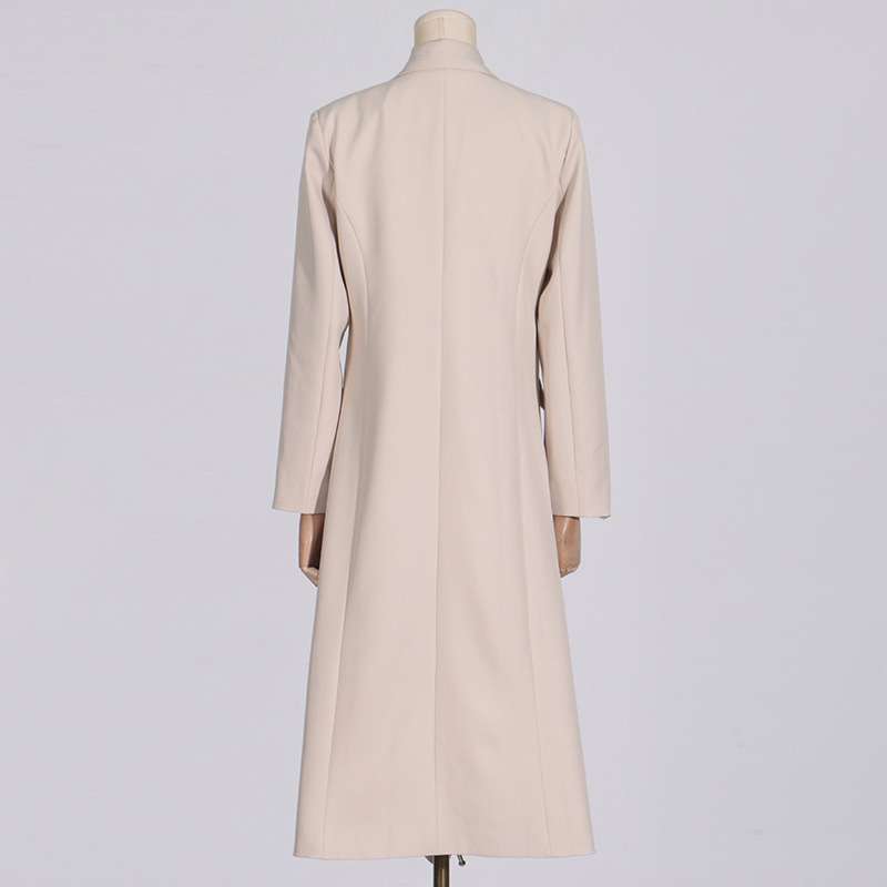 Slanted Placket Single Button Coat image 3
