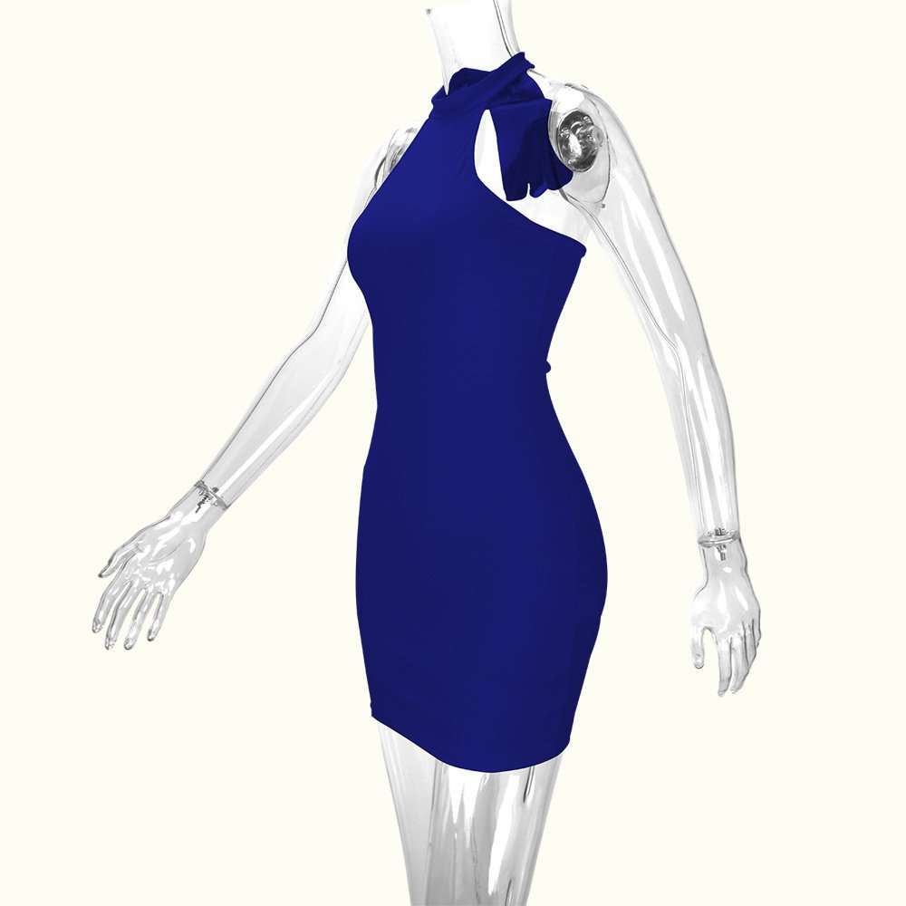 Halter Neck Bodycon Mini Dress image 6