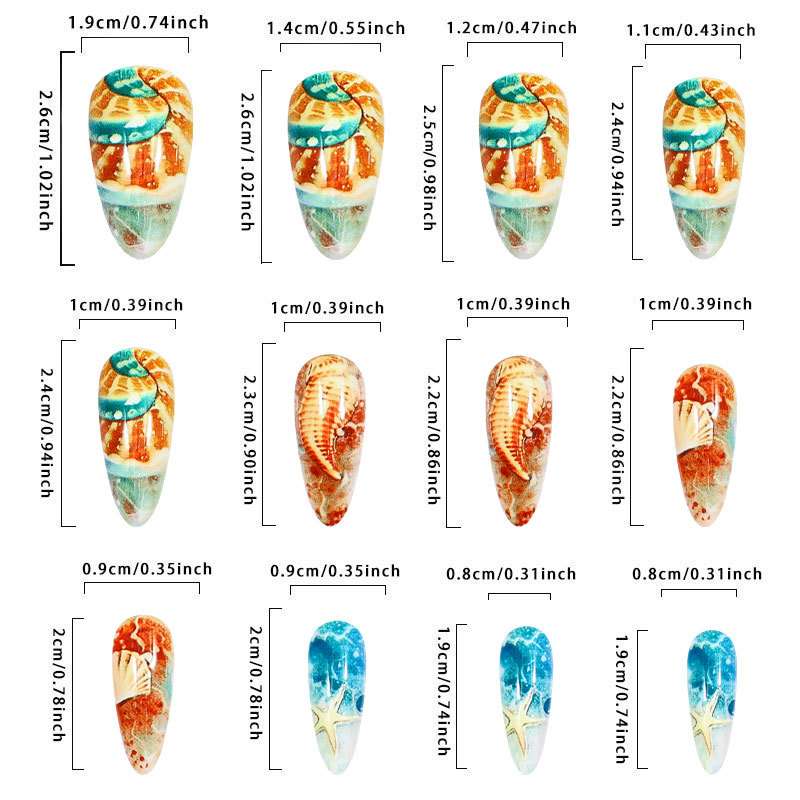 Ocean Themed 3D Nail Art image 4