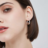 Twisted Hoop Earrings image 1
