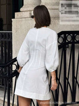 Elegant Dress with Deep V Neckline image 2