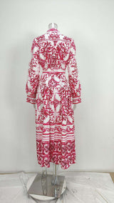 Floral Print Button Up Maxi Dress image 2