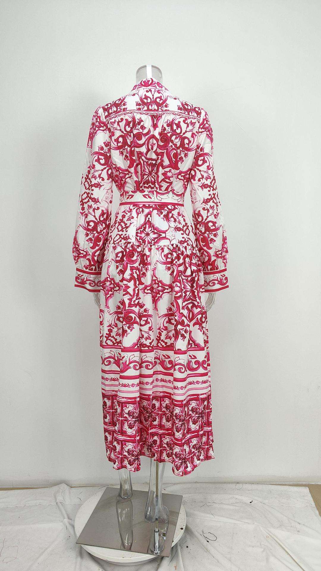 Floral Print Button Up Maxi Dress image 2