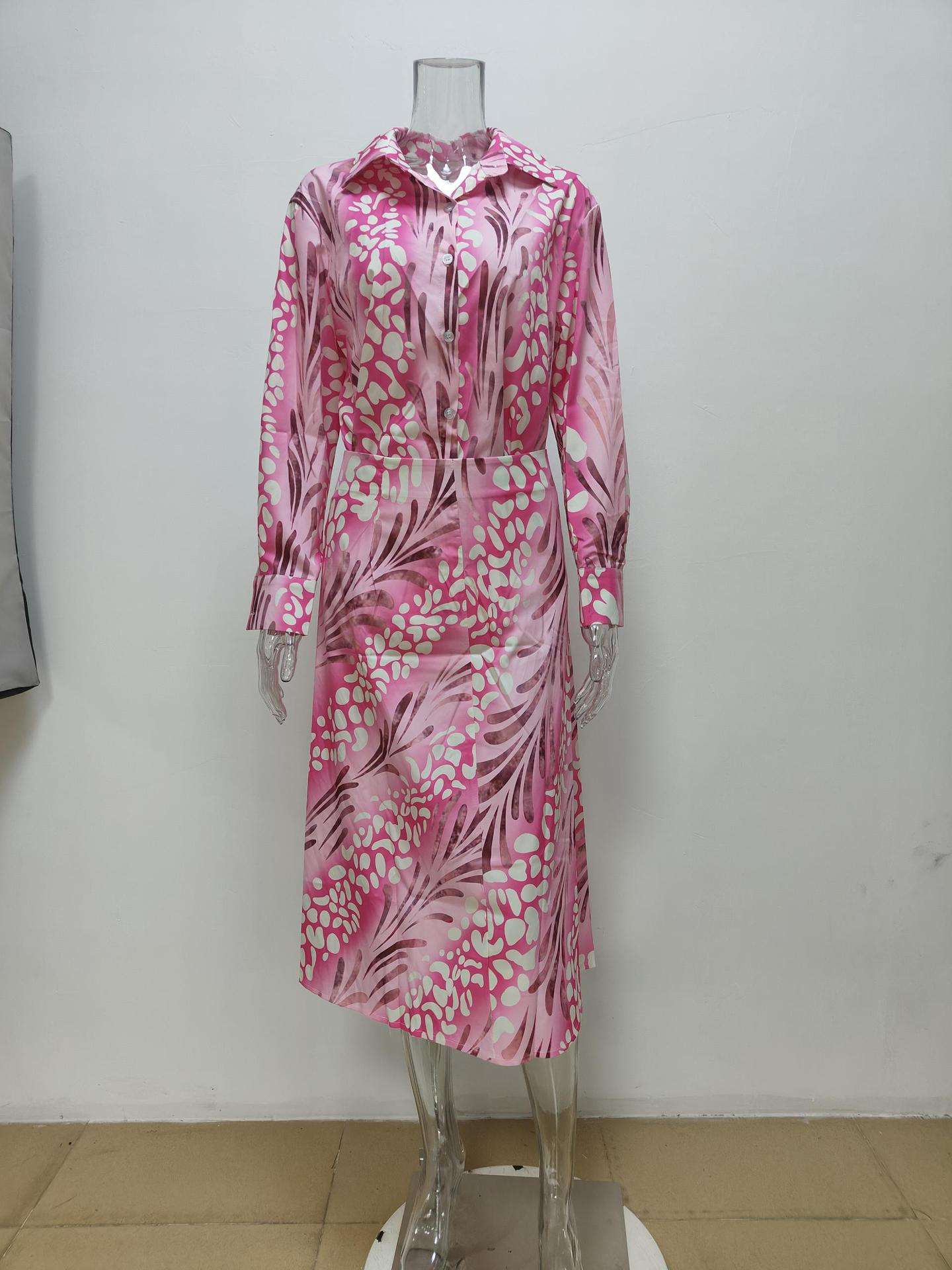 Animal Print Shirt and Skirt Set image 5