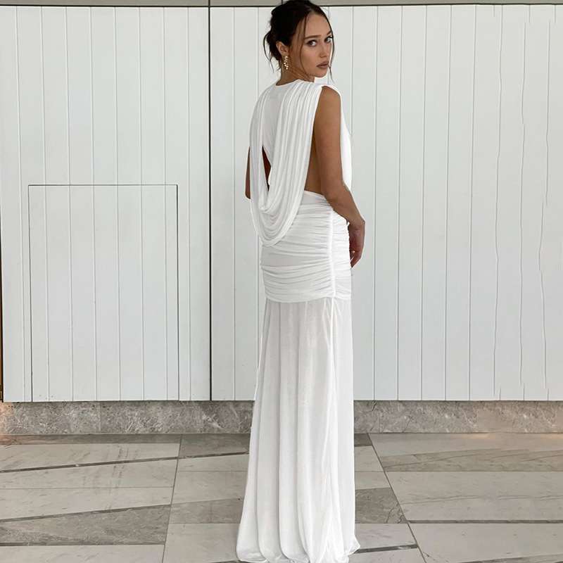 Elegant Draped Maxi Dress image 4