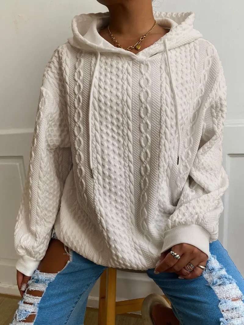 Cable Knit Hoodie image 4