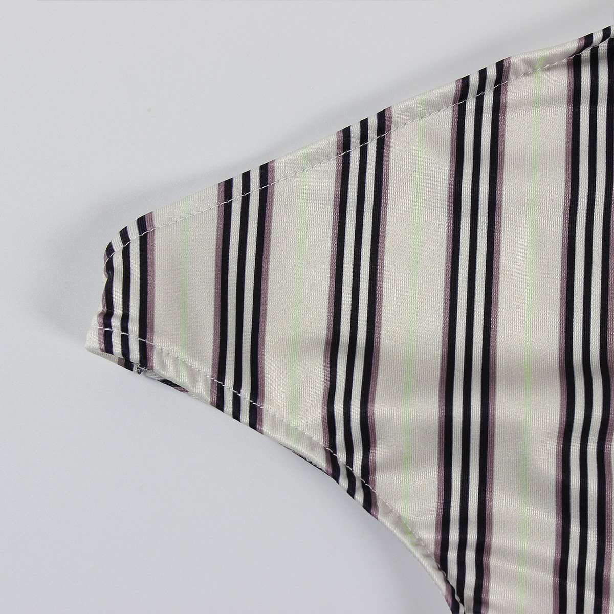 Asymmetrical Cutout Striped One-Sleeve Jumpsuit image 4