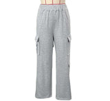 High Waisted Casual Cargo Sweatpants image 5
