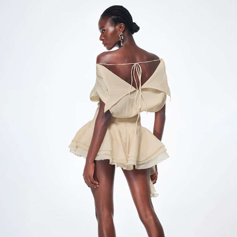 Off-Shoulder Ruffle Dress image 5