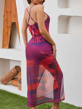 Vibrant Tie-Dye Midi Dress image 1