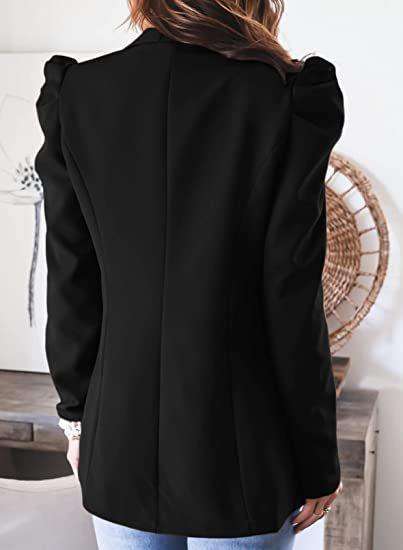 Elegant Blazer Jacket with Puff Shoulder image 6