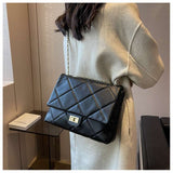 Elegant Quilted Chain-Shoulder Bag