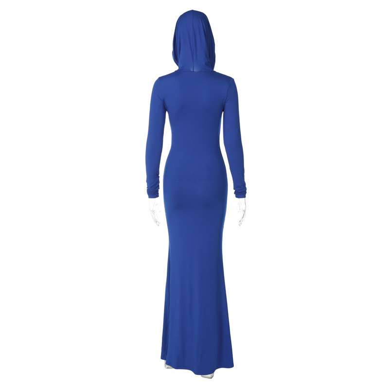 Hooded Mermaid Maxi Dress image 8