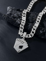 Hip Hop Poker Pendant Necklace image 0