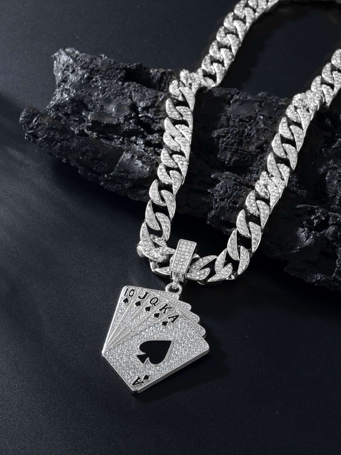 Hip Hop Poker Pendant Necklace image 0