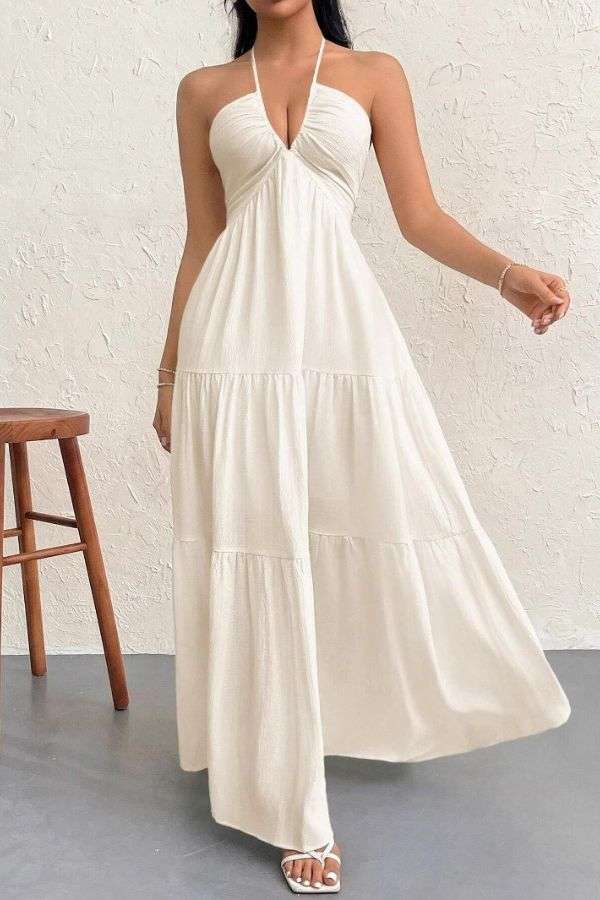 Maxi Dress with Tie-Front Detail image 0
