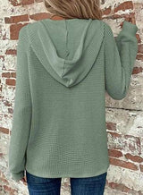 V-neck Long Sleeve Casual Hoodie Pullover image 4