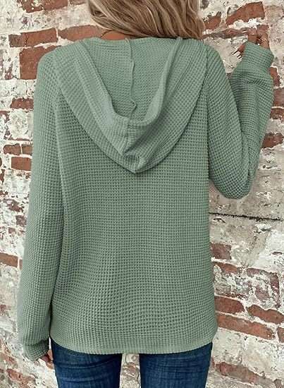 V-neck Long Sleeve Casual Hoodie Pullover image 4