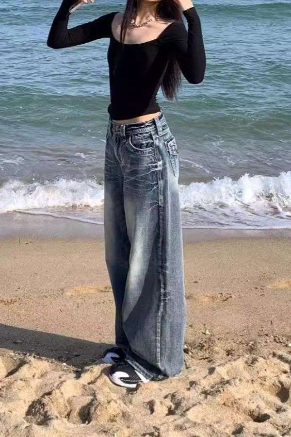 Streetwear popular High Waist image 0