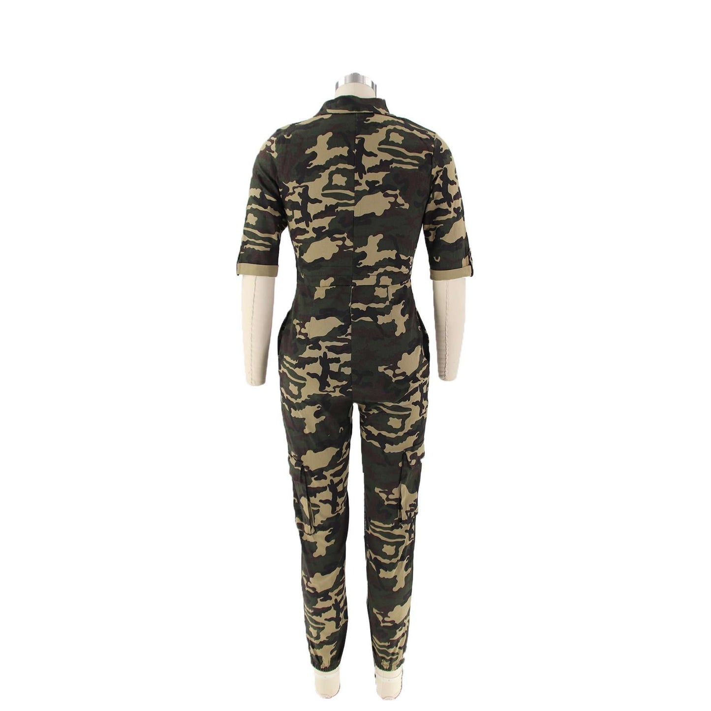 Drawstring Jumpsuit with Accents image 4