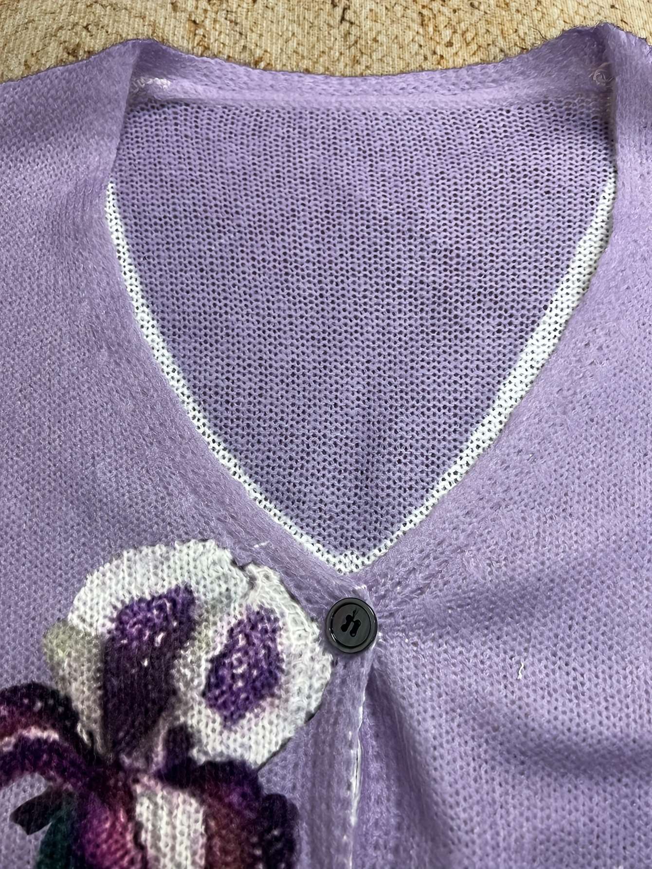 Cardigan with Embroidered  Flowers image 3