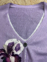 Cardigan with Embroidered  Flowers image 3