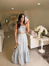 Floral Embroidered Two-Piece Set image 1