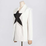 Patchwork Star Loose Chic Blazer image 5