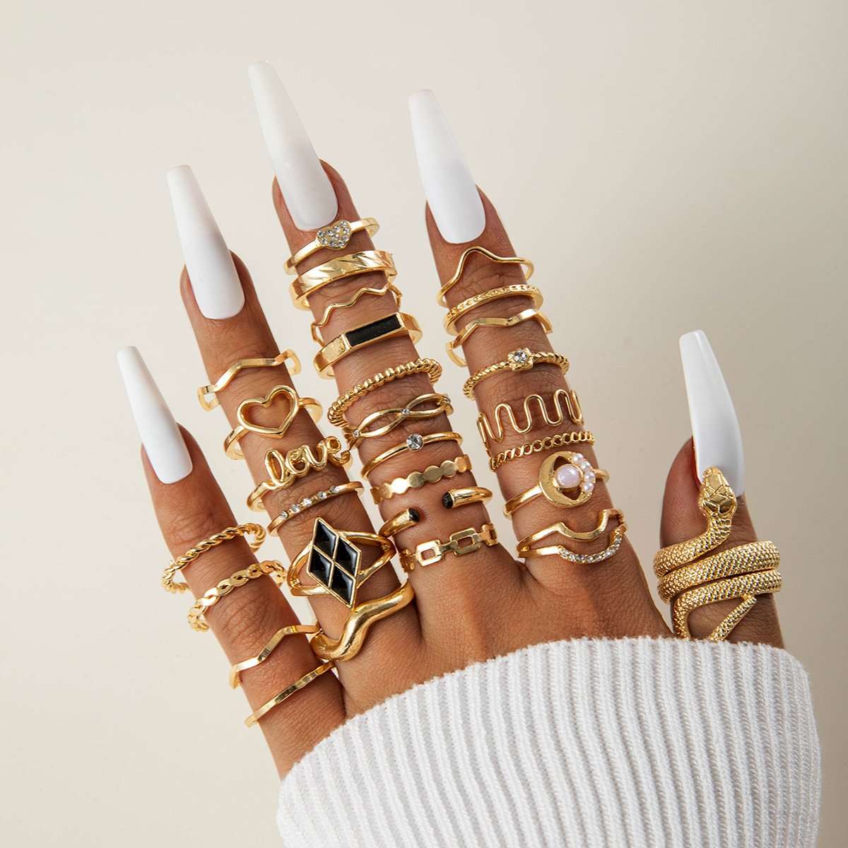 Luxe Statement Ring Set image 1