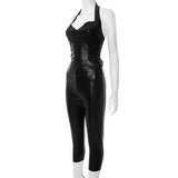 Sleek Black Fitted top & Leggings image 4