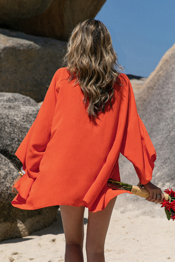 Rusttydustty Floral Embroidery Kimono image 3