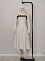 Elegant Lace Accent Maxi Dress image 3