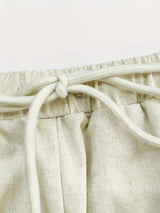 Mens Casual Drawstring Capri Pants image 3