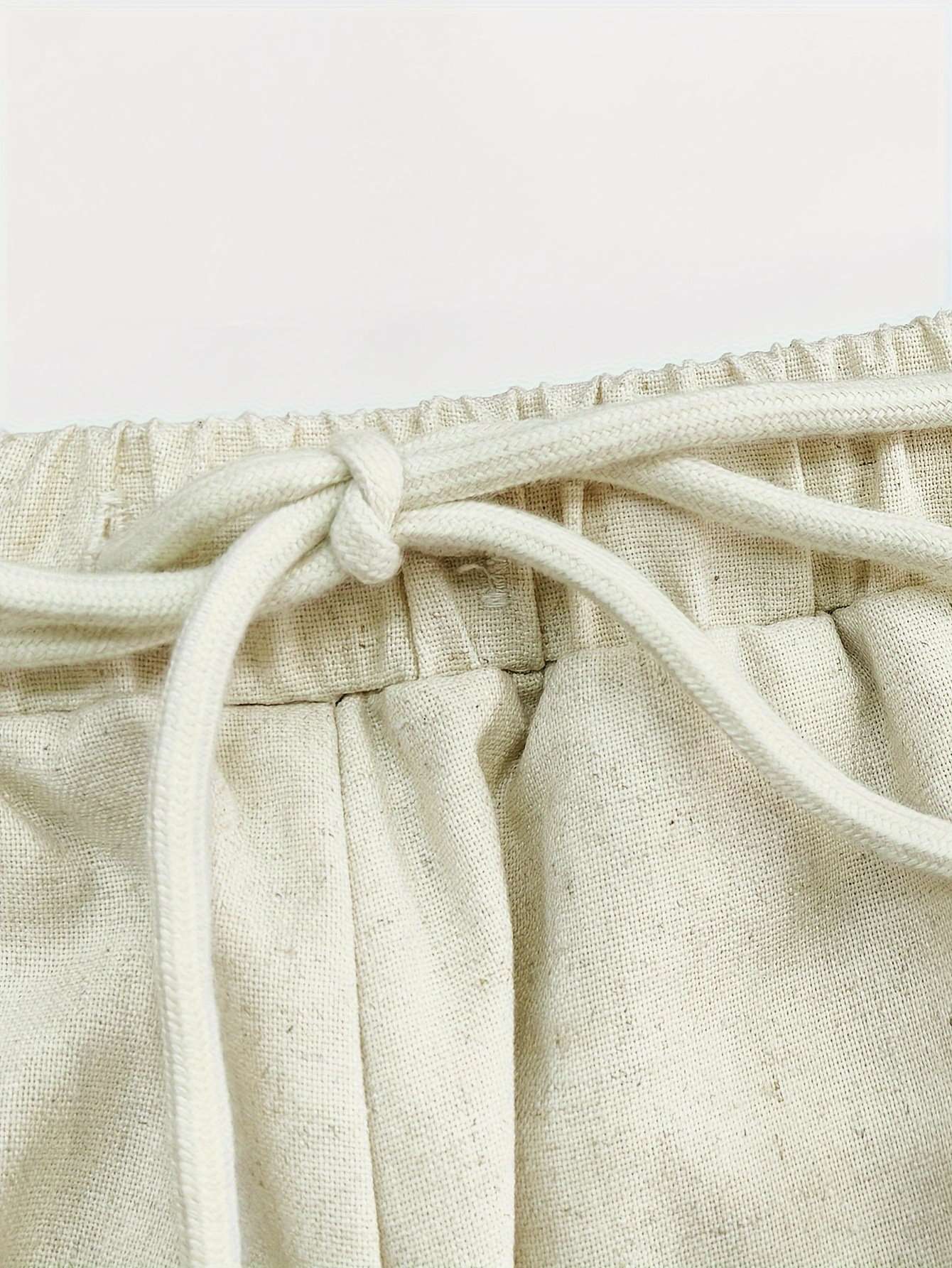 Mens Casual Drawstring Capri Pants image 3