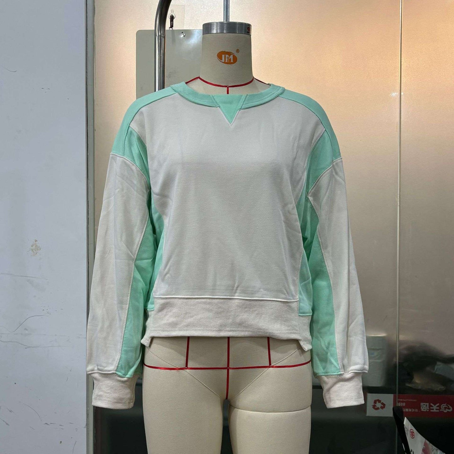 Pastel Colour Sweater Vintage - M, Multi Green image