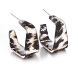 Stylish Animal Print Hoop Earrings image 3