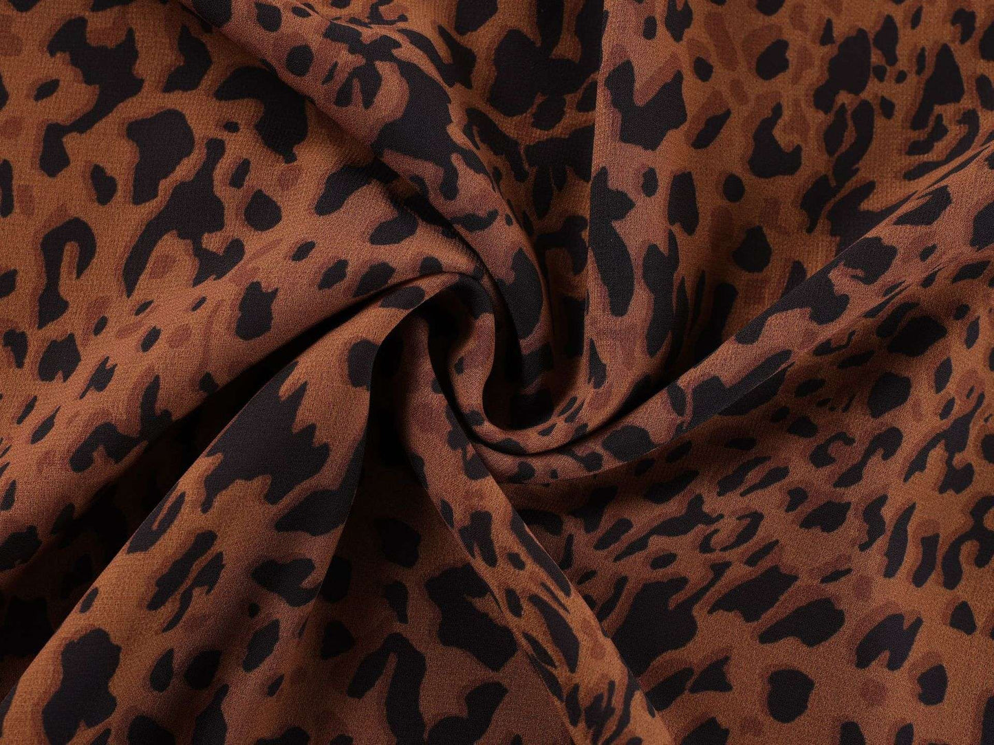 One-Shoulder Leopard Maxi Dress image 5