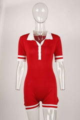 Varsity Style Short Jumpsuit image 3