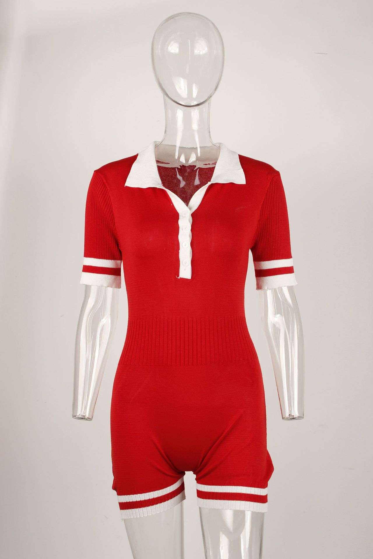 Varsity Style Short Jumpsuit image 3