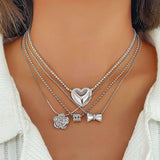 Layered Pendant Necklaces Set image 1