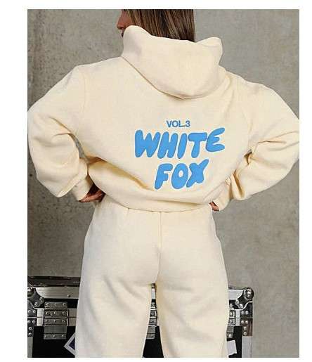 White Fox Comfy Lounge Set - M, Off-White image