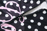 Elegant Polka Dot Zip-Up Set image 5