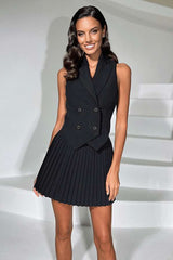 Luxe Blazer Dress Set - S, Black image