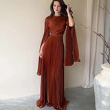 O-Neck Long Sleeve  Evening Dress image 8